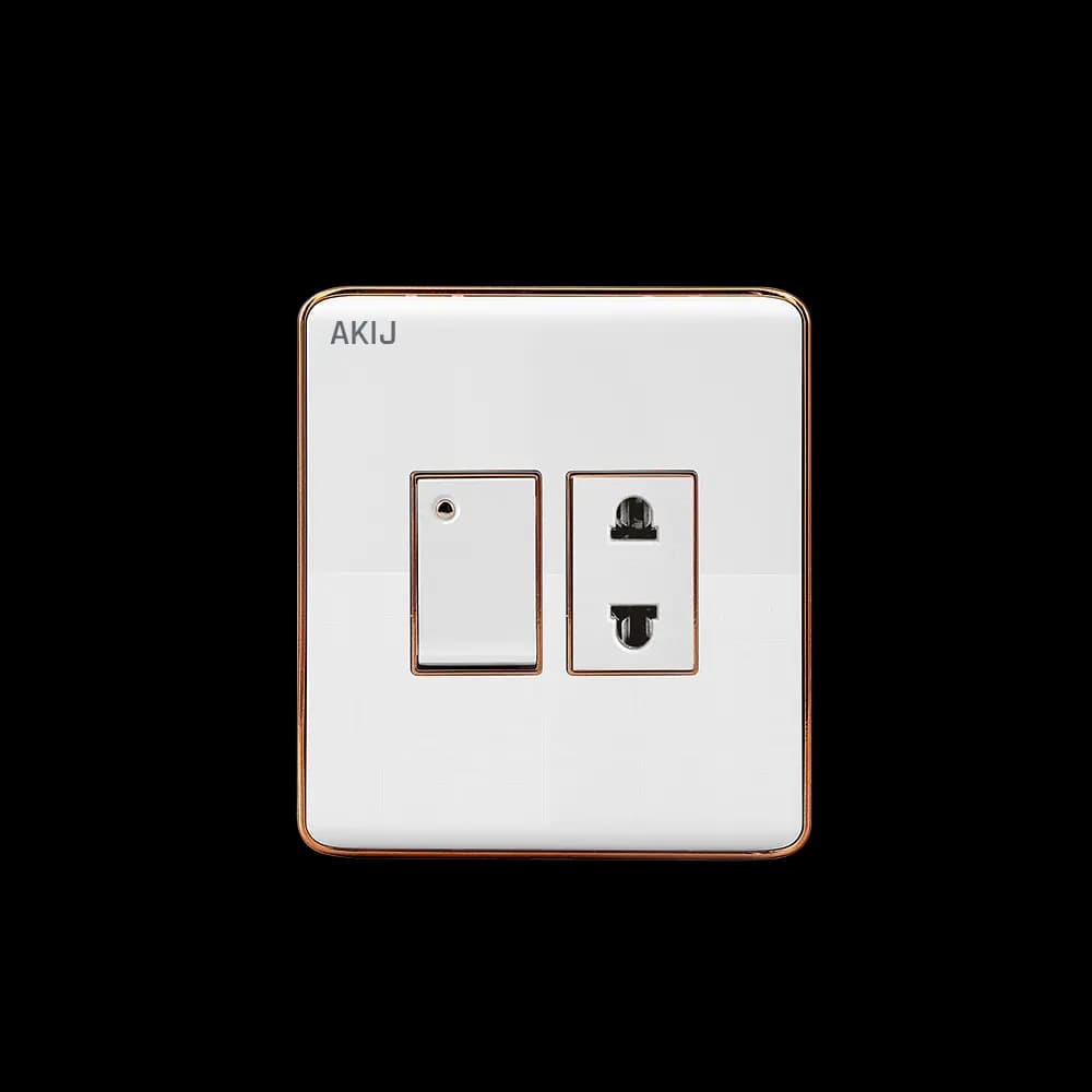 Akij Delight 2Pin Socket With Switch