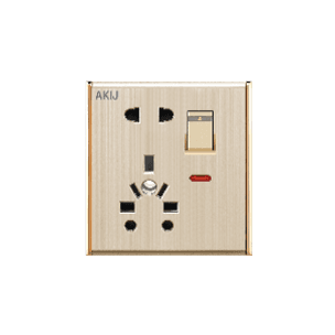 Akij Aura Combination Socket With Switch,13A