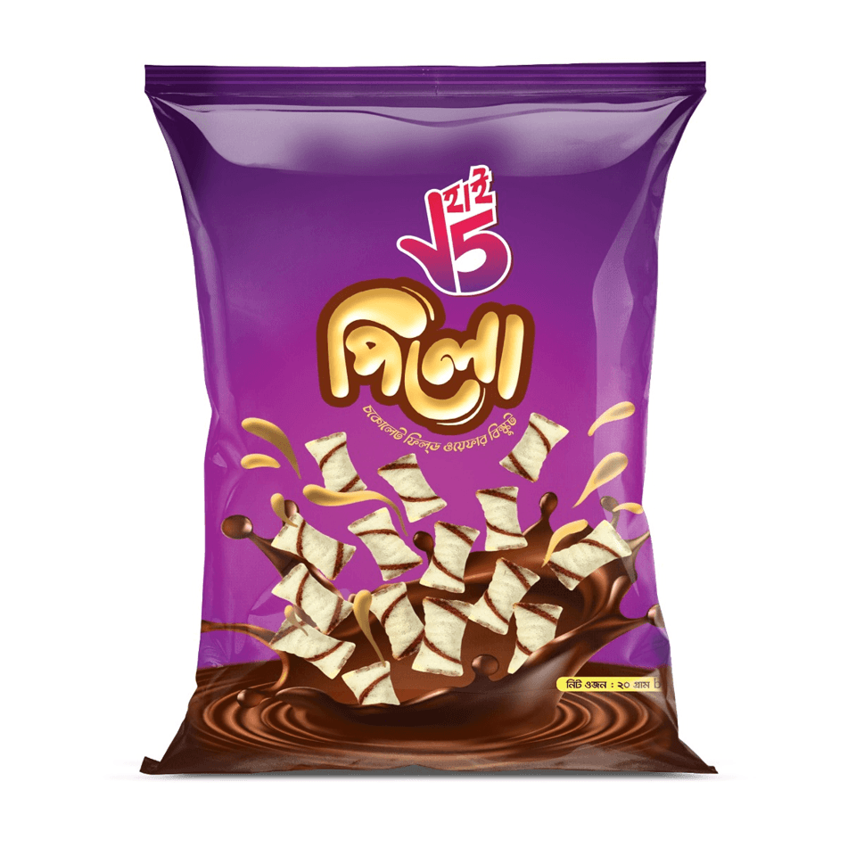 Hi5 pillow chocolate wafer 19gm