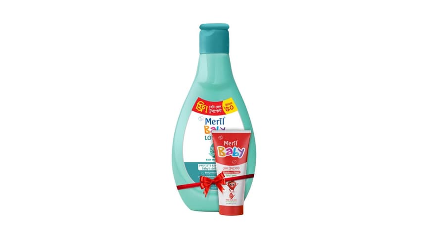 Meril Baby Lotion 200ml (Free Meril Baby Gel toothpaste 20gm)
