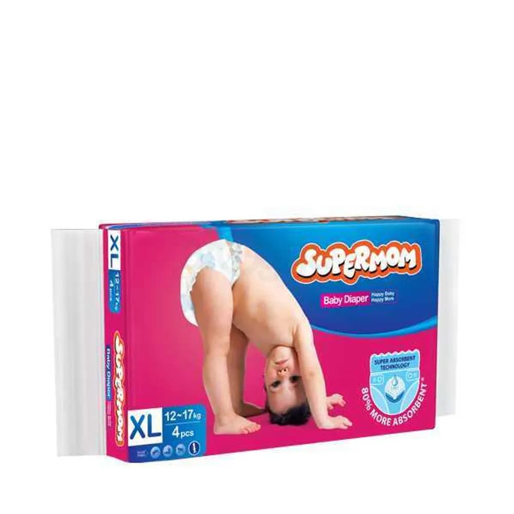 Supermom Baby Diaper (Extra large) 4pcs