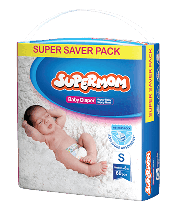 Supermom Baby Diaper (Small) 60pcs