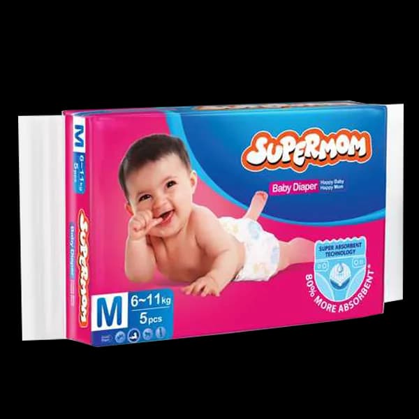 Supermom Baby Diaper (Medium) 5pcs